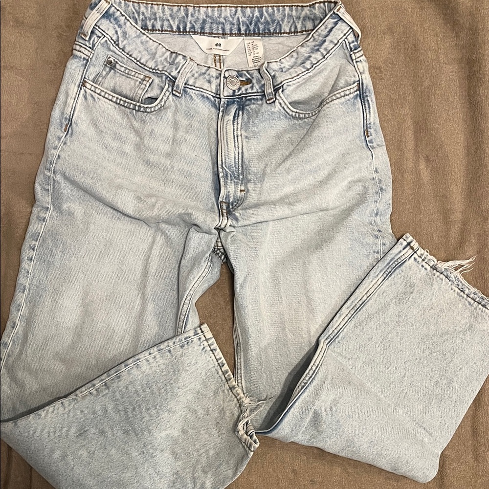 H&M Light Blue Straight Leg Women's Jeans